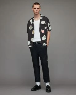 Best Pirce 👍 Holdem Playing Card 👚 Shirt Jet Black 🤩 -Men's Shirts popular shop MS178X 451 3