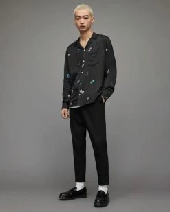 Cheap 🎉 Tombstone Long Sleeve 👕 Shirt Jet Black 🧨 -Men's Shirts popular shop MS184X 451 3