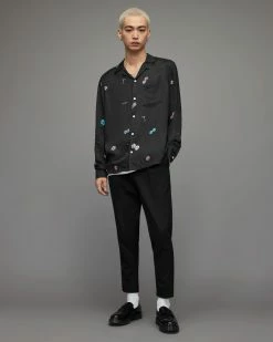 Cheap 🎉 Tombstone Long Sleeve 👕 Shirt Jet Black 🧨 -Men's Shirts popular shop MS184X 451 4