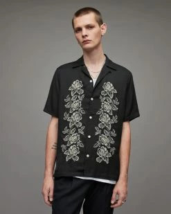 Budget ❤️ Missouri Embroidered 👕 Shirt JET BLACK/ECRU ⭐