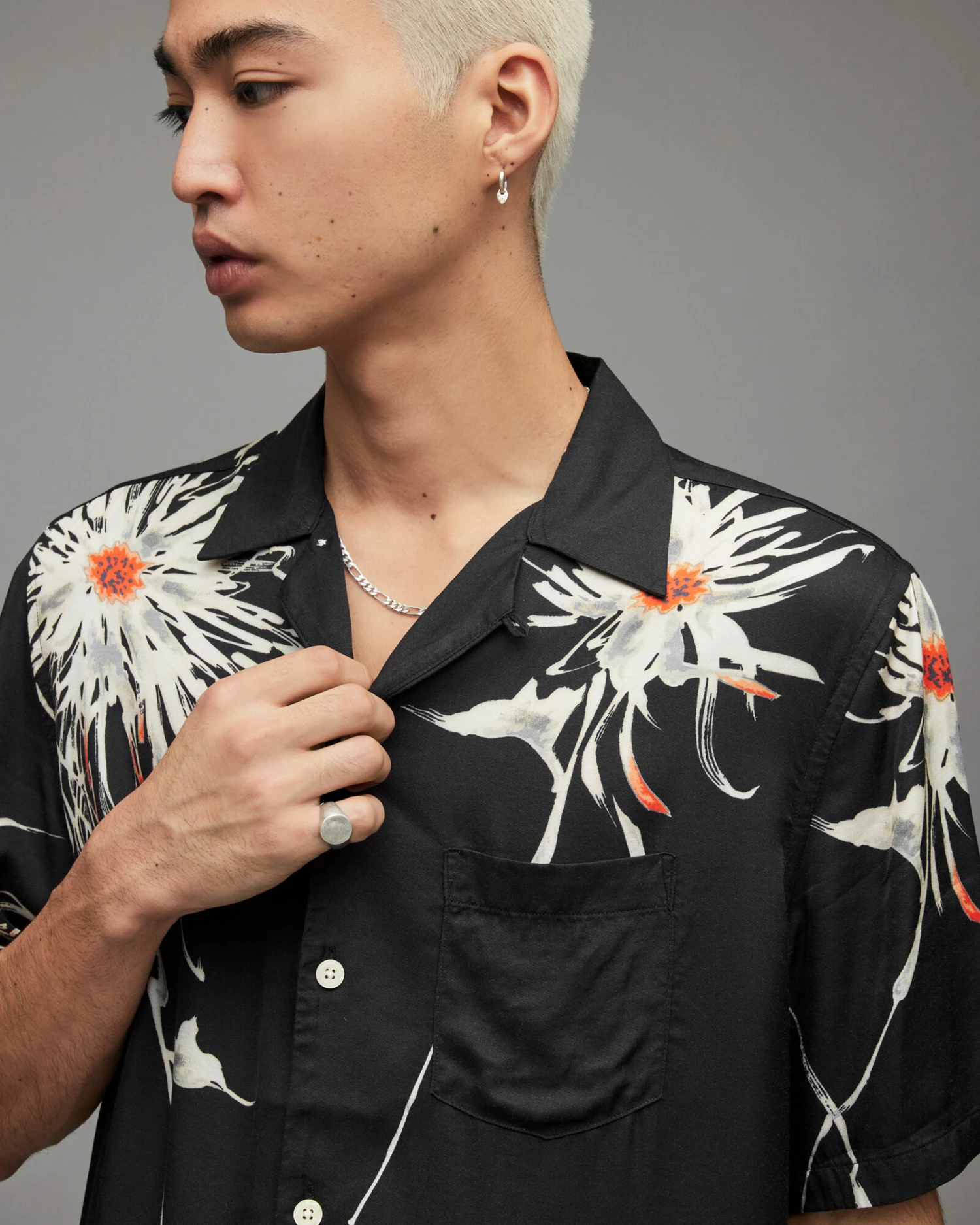 Hot Sale β Shibu Tie Dye Floral π Shirt Jet Black π€© 2 Hot Sale β Shibu Tie Dye Floral π Shirt Jet Black π€© - Image 2