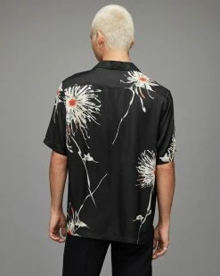 Hot Sale β Shibu Tie Dye Floral π Shirt Jet Black π€© 9 Hot Sale β Shibu Tie Dye Floral π Shirt Jet Black π€© -Men's Shirts popular shop MS194X 451 5