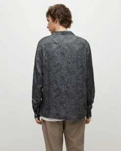 Budget 👍 Nidaros Paisley 👕 Shirt Black 😀 -Men's Shirts popular shop MS198X 5 5 2