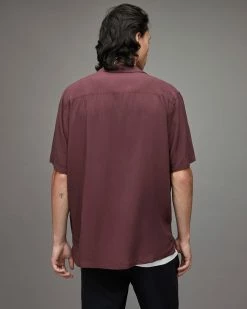 Cheapest 👏 Venice Ramskull 👚 Shirt Beaujolais Red ⌛ -Men's Shirts popular shop MS204X 7946 6