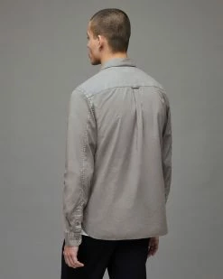 Best deal ⭐ Hawthorne Ramskull Stretch 👚 Shirt Stereo Grey 😍 -Men's Shirts popular shop MS205X 8064 4