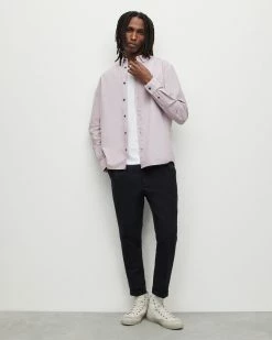 Promo 🌟 Hermosa Ramskull Relaxed 👕 Shirt Cold Lilac 🎁 -Men's Shirts popular shop MS207X 8060 4 2