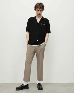 Flash Sale 😉 Underground 👕 Shirt JET BLACK/ECRU 🎉 -Men's Shirts popular shop MS209Y 4704 3