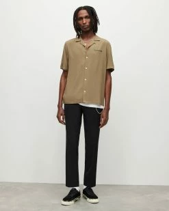 Outlet 🎁 Underground 👕 Shirt KHAKI BROWN/JT BLK 😍 -Men's Shirts popular shop MS210Y 8503 4