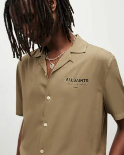 Outlet 🎁 Underground 👕 Shirt KHAKI BROWN/JT BLK 😍 -Men's Shirts popular shop MS210Y 8503 5