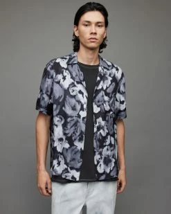 Best Sale ✨ Rosea Floral 👕 Shirt Grey ⭐