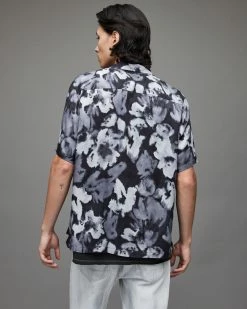 Best Sale ✨ Rosea Floral 👕 Shirt Grey ⭐ -Men's Shirts popular shop MS211X 7 5