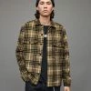 Outlet 🎁 Berthold Checked Overshirt Dusty Olive Green 🎉