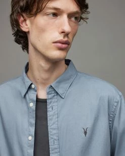 Top 10 🛒 Hawthorne Ramskull Stretch Fit 👕 Shirt Serene Blue 🤩 -Men's Shirts popular shop MS217X 7858 2