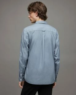 Top 10 🛒 Hawthorne Ramskull Stretch Fit 👕 Shirt Serene Blue 🤩 -Men's Shirts popular shop MS217X 7858 5