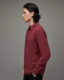 Wholesale 🛒 Lovell Ramskull 👕 Shirt Beaujolais Red 👏 -Men's Shirts popular shop MS228X 7946 3