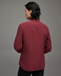 Wholesale 🛒 Lovell Ramskull 👕 Shirt Beaujolais Red 👏 -Men's Shirts popular shop MS228X 7946 4