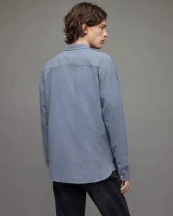 Outlet 🥰 Lovell Ramskull 👕 Shirt Serene Blue ⭐ -Men's Shirts popular shop MS229X 7858 5