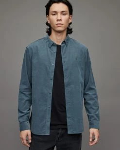 Brand new 🎉 Birchwood Corduroy Ramskull 👕 Shirt Storm Grey ⭐