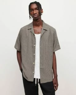 Discount 😀 Glendale Checked 👚 Shirt Pale Taupe 😉