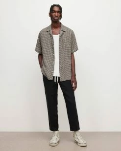 Discount 😀 Glendale Checked 👚 Shirt Pale Taupe 😉 -Men's Shirts popular shop MS232W 6877 3