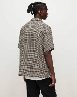 Discount 😀 Glendale Checked 👚 Shirt Pale Taupe 😉 -Men's Shirts popular shop MS232W 6877 6