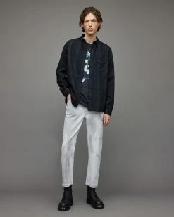 Wholesale 🎉 Newhalen Wool Blend Checked Overshirt Black/Blue 🤩 -Men's Shirts popular shop MS236V 669 3