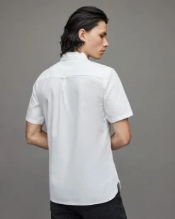 Buy 👏 Hawthorne Ramskull Short Sleeve 👚 Shirt White 👍 -Men's Shirts popular shop MS253U 10 4 1