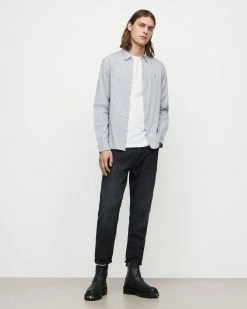 Outlet 🥰 Hawthorne Ramskull Stretch 👕 Shirt Light Grey 🔔 -Men's Shirts popular shop MS256U 103 3 1