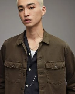 Deals 😀 Spotter Military 👚 Shirt Cargo Green ⌛ -Men's Shirts popular shop MS258U 5542 2 2