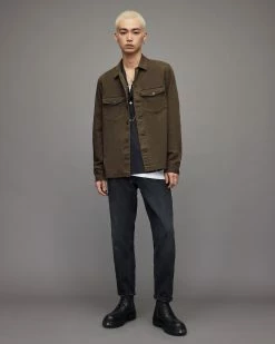 Deals 😀 Spotter Military 👚 Shirt Cargo Green ⌛ -Men's Shirts popular shop MS258U 5542 3 2