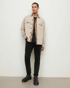 Cheap ⌛ Firebase Military Overshirt Sand 💯 -Men's Shirts popular shop MS259U 1666 4