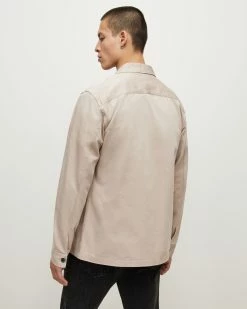 Cheap ⌛ Firebase Military Overshirt Sand 💯 -Men's Shirts popular shop MS259U 1666 5