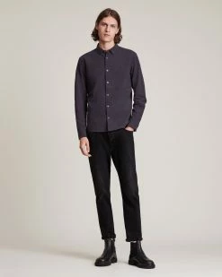 Promo 😍 Lovell Ramskull 👚 Shirt Washed Black 🧨 -Men's Shirts popular shop MS261U 162 3 1