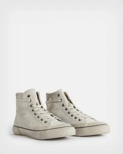 Promo 😉 Dumont High Top Suede Trainers Black 🎁 -Men's Shirts popular shop MZ008S 4068 3