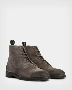 Deals ✔️ Harland Suede 🥾 Boots Charcoal Grey 🎉 -Men's Shirts popular shop MZ013S 3860 5