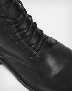 Best Pirce 🔥 Tobias Leather 🥾 Boots Black 🌟 -Men's Shirts popular shop MZ042S 5 6