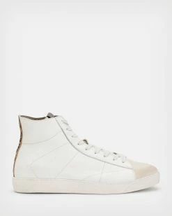 Best deal 🔔 Tundy High Top Trainers White/Leopard 💯
