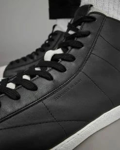 Discount 🎉 Tundy High Top Trainers Black/White 👏 -Men's Shirts popular shop MZ536X 250 4