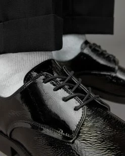 Brand new 🎉 Apollo Patent Leather Derby 👟 Shoes Black ✨ -Men's Shirts popular shop MZ563X 5 4