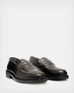 Budget ⌛ Dalias Leather Loafers Black ✔️ -Men's Shirts popular shop MZ564X 5 3