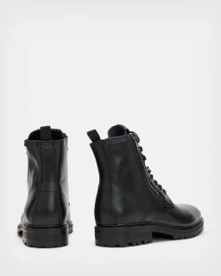 Promo 😉 Blaze Leather 🥾 Boots Black 🔥 -Men's Shirts popular shop MZ569X 5 5