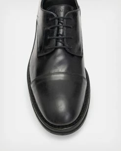 Top 10 ✔️ Brutus Leather Derby 👟 Shoe Black 🎉 -Men's Shirts popular shop MZ581X 5 3
