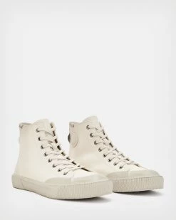 Hot Sale 👏 Dumont Leather High Top Trainers Chalk White 😉 -Men's Shirts popular shop MZ590X 4068 5