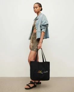 Hot Sale 😍 AllSaints Pride Tote Bag Washed Black 🧨 -Men's Shirts popular shop WB566W 162 4