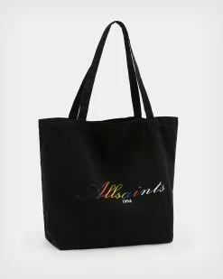 Hot Sale 😍 AllSaints Pride Tote Bag Washed Black 🧨 -Men's Shirts popular shop WB566W 162 5